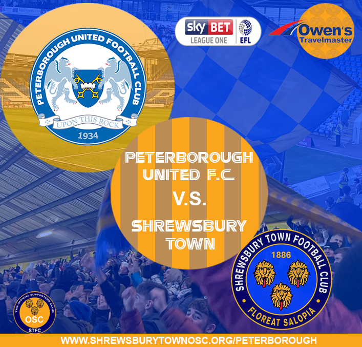 Shrewsbury Town OSC Away Travel - Peterborough